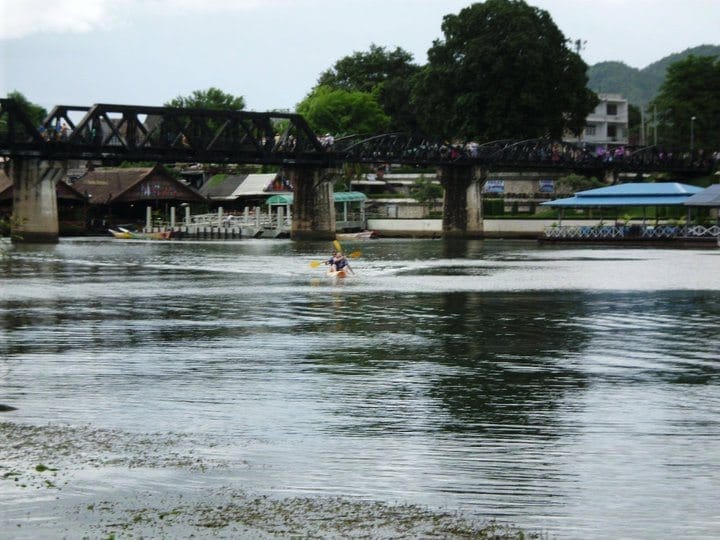 Kayaking on the river Kwai