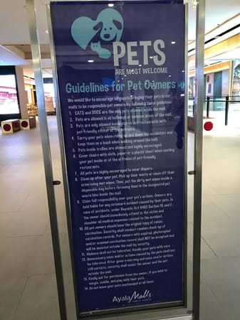 Pet friendly malls in Metro Manila: photo 1