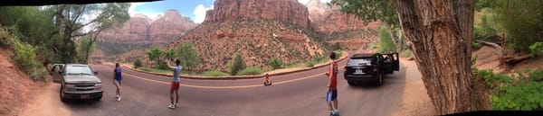 Zion National Park, a unique red cliff natural landmark: photo 1