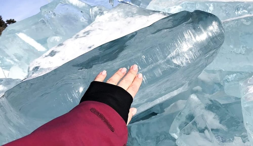 Visit lake Baikal when it’s frozen