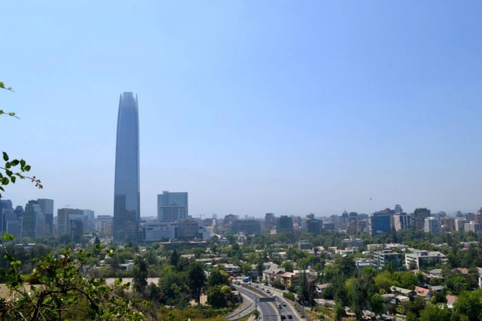 Santiago, Chile: The city from Southamerica between the mountains