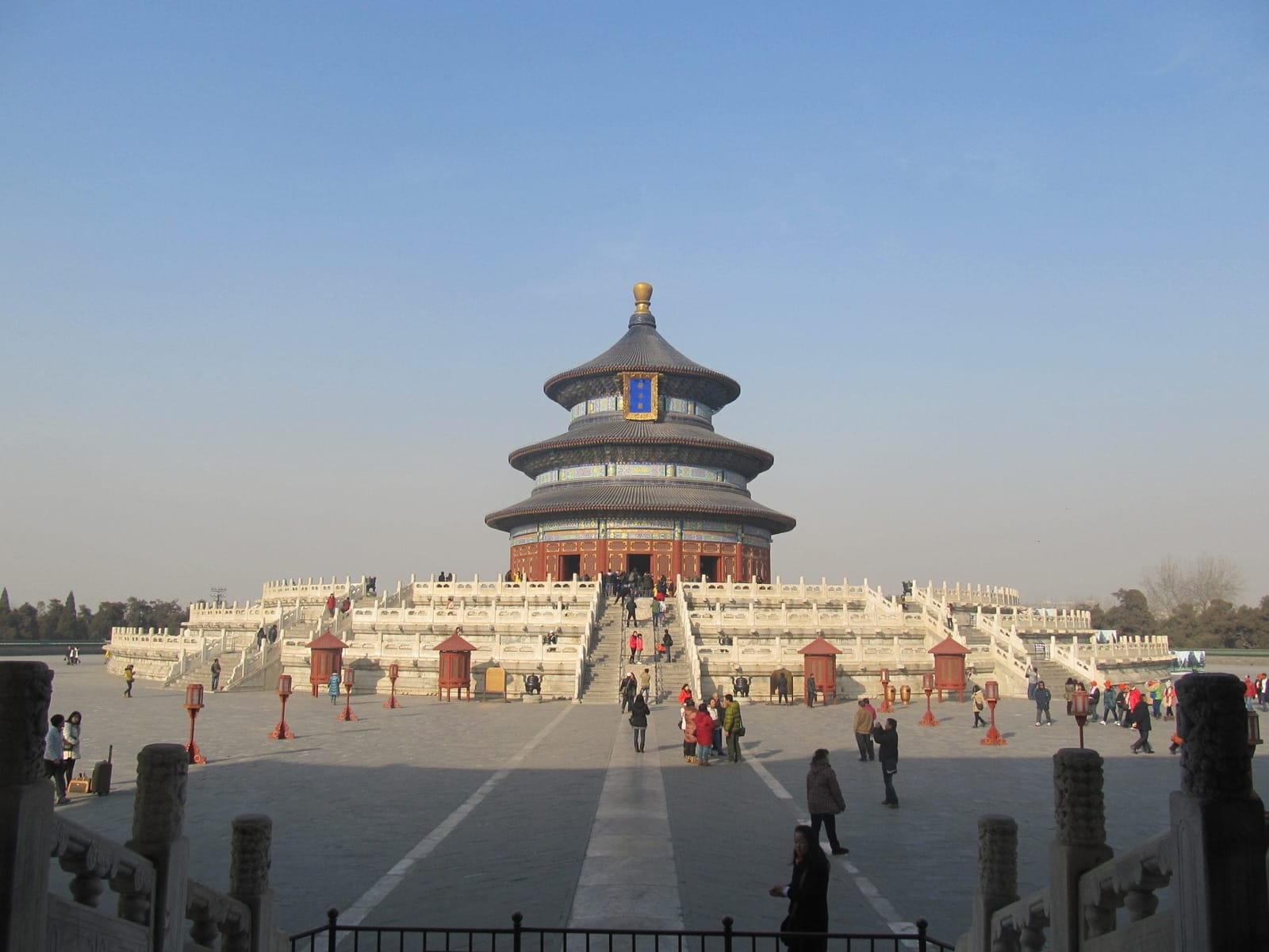 China, Beijing:  Temple of heaven, tea and Great Wall
