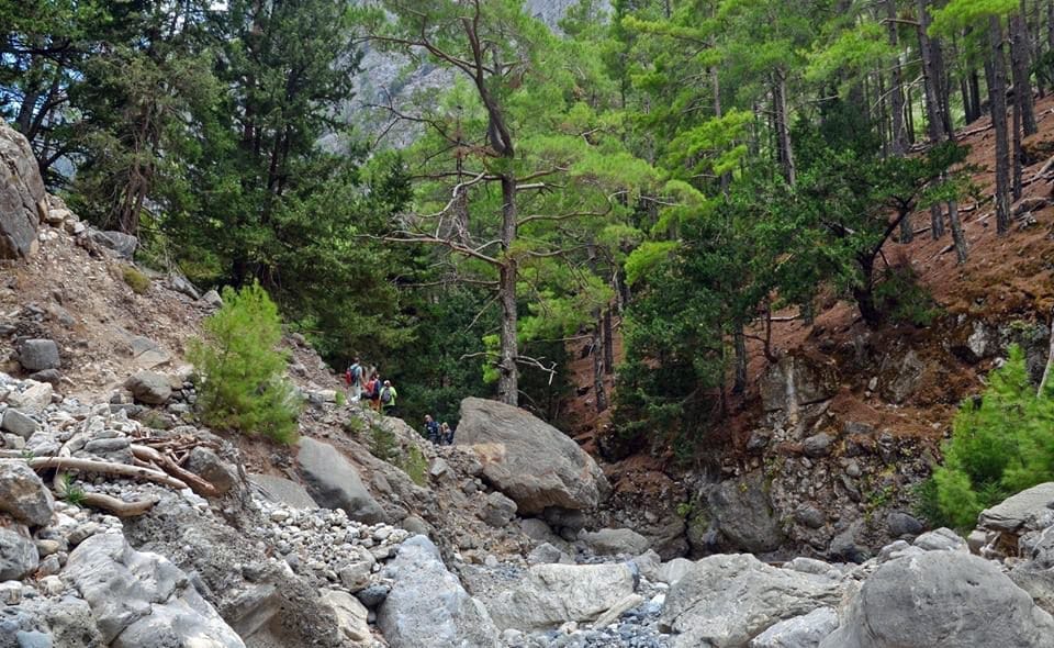 Hiking in the Gorge of Samaria