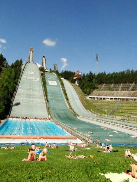 Lahti: the ski jump city.
