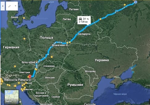 Russia to Slovenia by car: photo 1