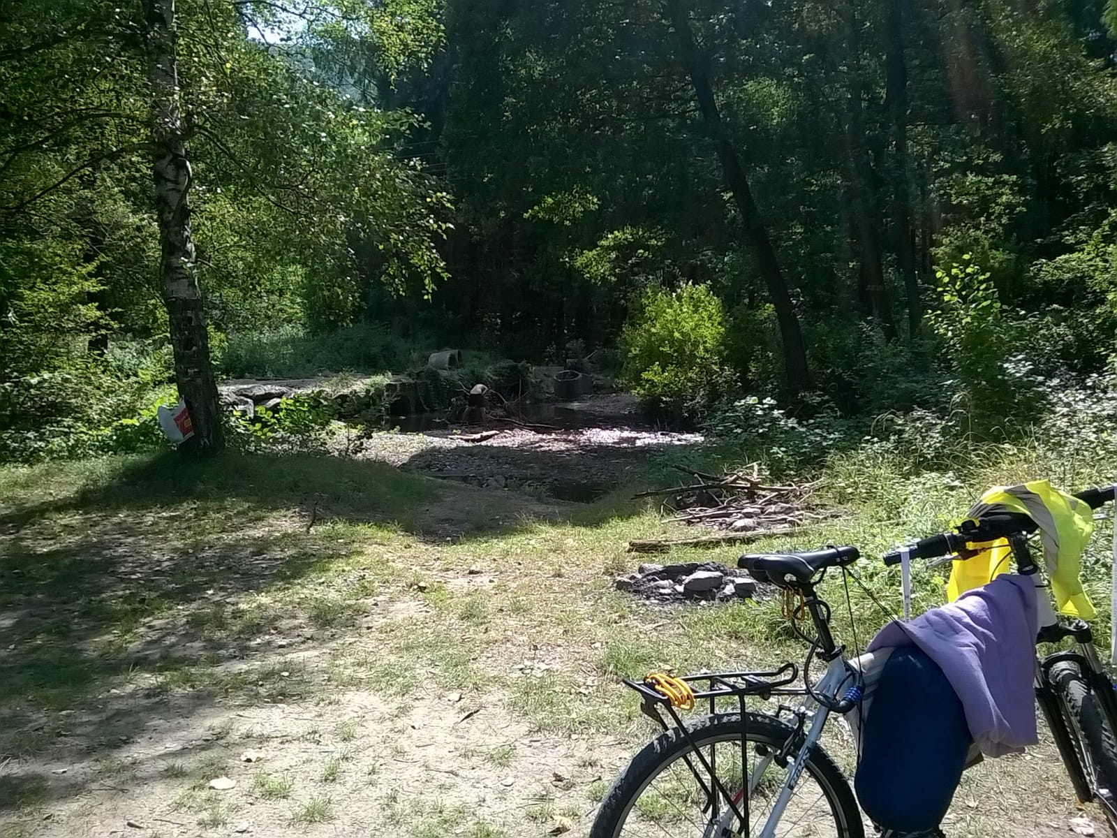 Bike trip and camping on the riverside in Bulgaria