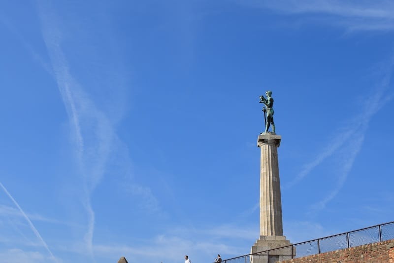 Serbia: The naked male statue in the center of Belgrade